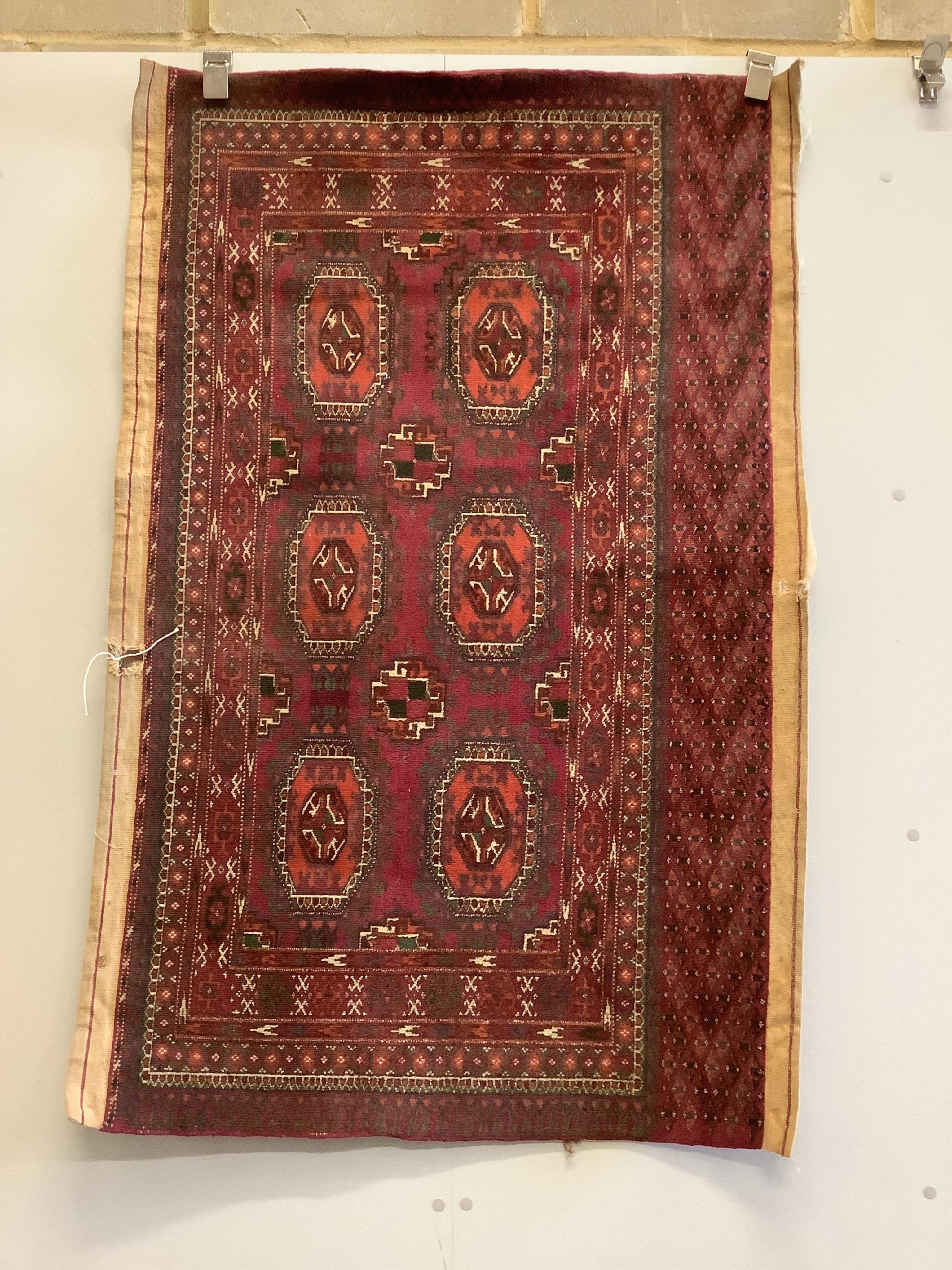 A pair of Tekke rugs and anoth Tekke rug
